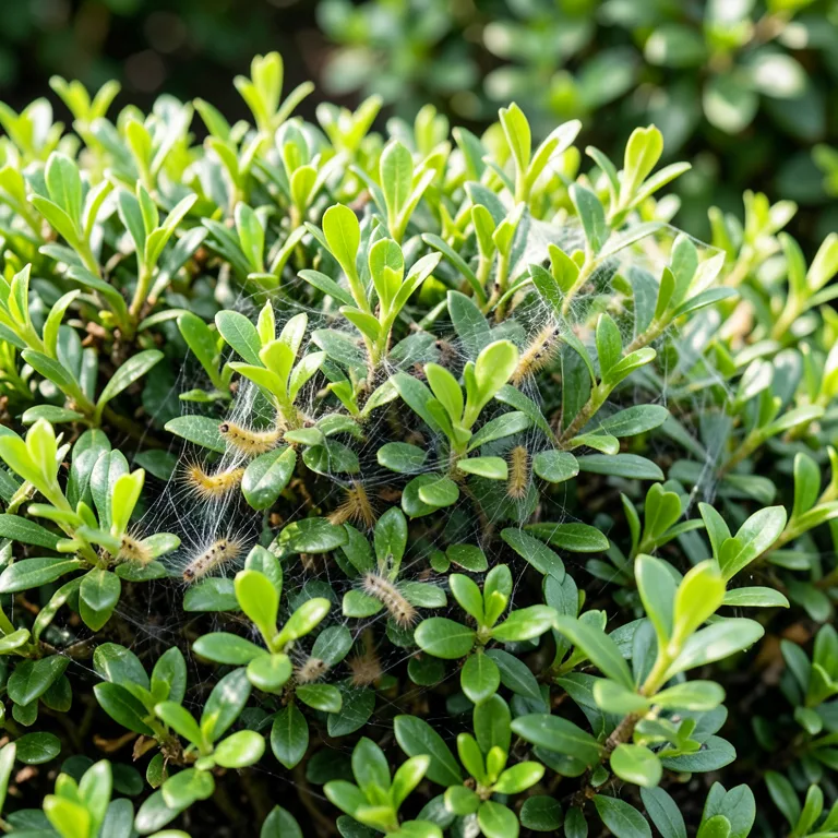 Postřik proti housenkám na buxus - ilustrační foto