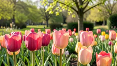 Pěstování tulipánů a liliovníku tulipánokvětého - ilustrační foto