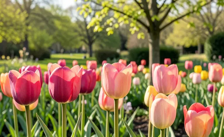 Pěstování tulipánů a liliovníku tulipánokvětého - ilustrační foto