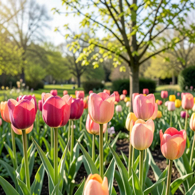 Pěstování tulipánů a liliovníku tulipánokvětého - ilustrační foto